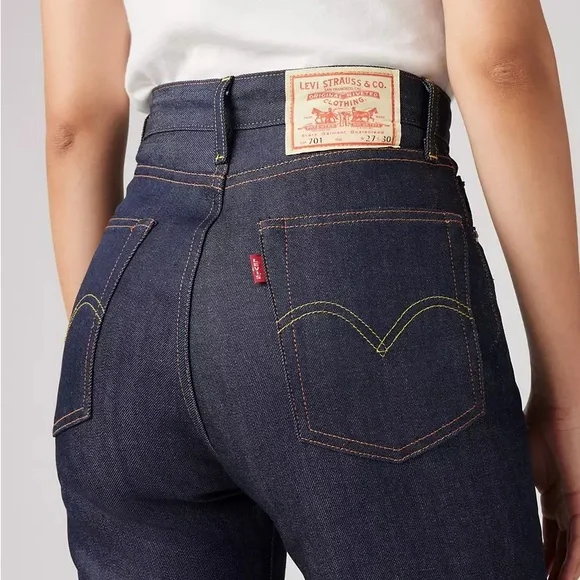 NWT Levi’s Vintage Clothing (LVC) 1950’s 701 Selvedge Jeans 30x30 - Picture 2 of 8